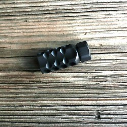 4 Star Mini Muzzle Brake w/lock nut - Black