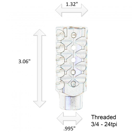 5 Star Muzzle Brake w/lock nut 