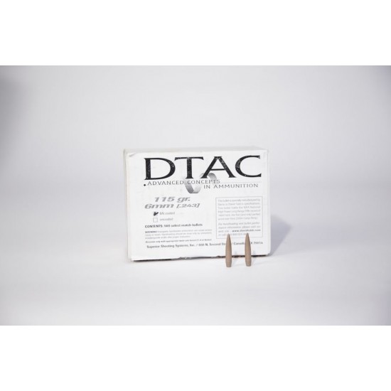 DTAC 6mm 115gr RBT Closed Nose - Boron Nitride (500ct box) 