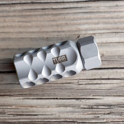 4 Star Mini Muzzle Brake w/lock nut