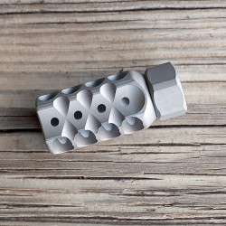 4 Star Mini Muzzle Brake w/lock nut