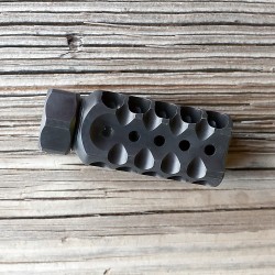 5 Star Muzzle Brake w/lock nut  - Black