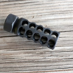 5 Star Muzzle Brake w/lock nut  - Black