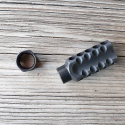 5 Star Muzzle Brake w/lock nut  - Black